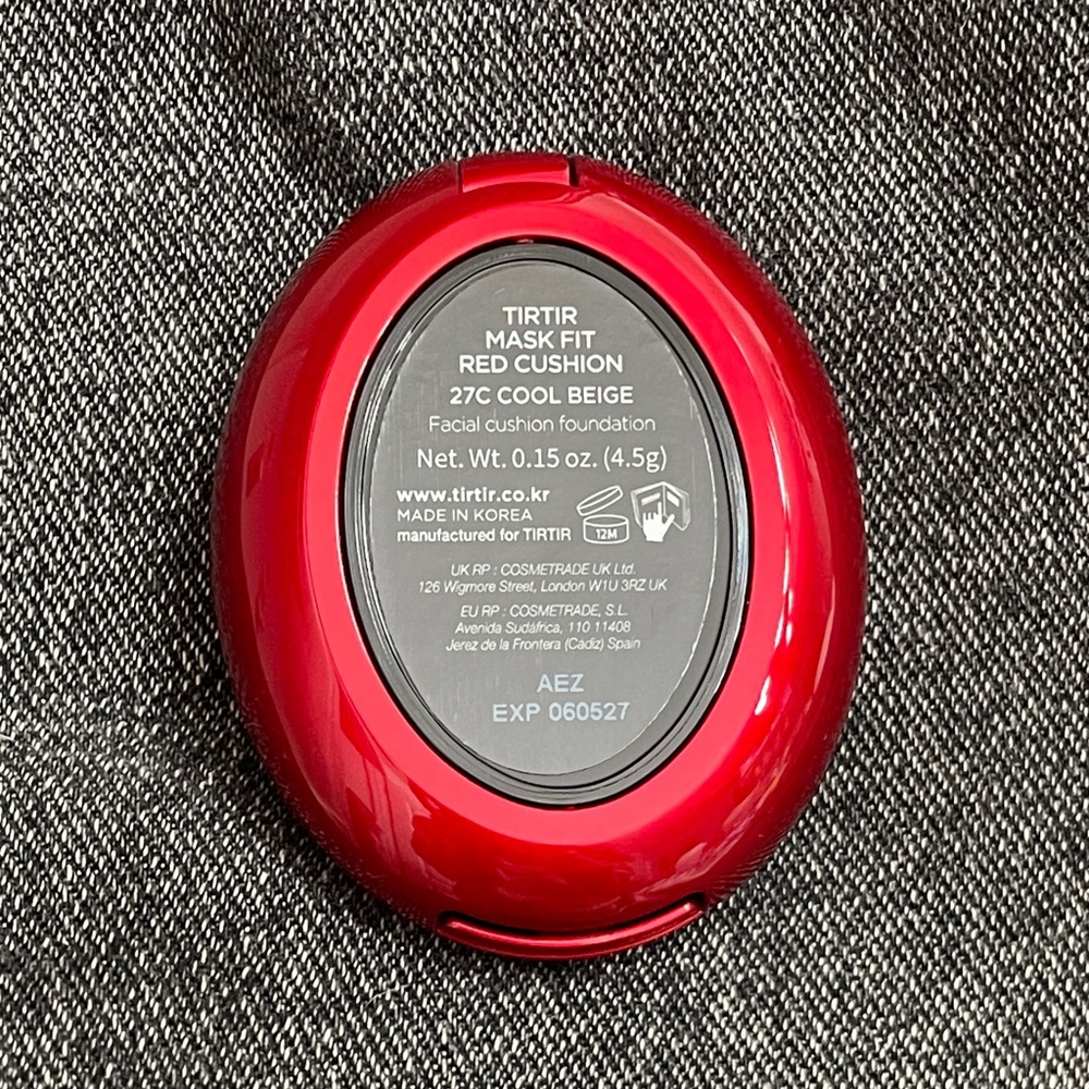 TIRTIR Mask Fit Red Cushion foundation 27C Cool Beige